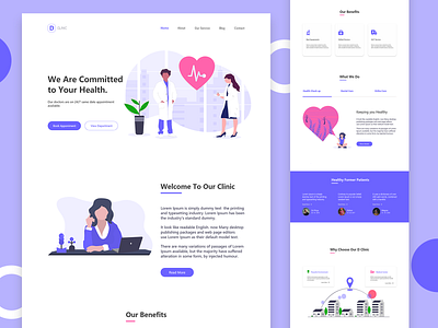 Medical Webpage illustration webdesign