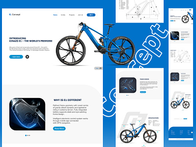 E bike Webpage design ui webdesign