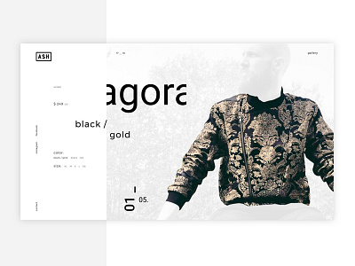 ash.clothing read more clean clear desktop fullscreen grid minimal minimalism shop site ui ux web