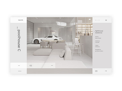 square exploration clean clear desktop fullscreen grid minimal minimalism shop site ui ux web