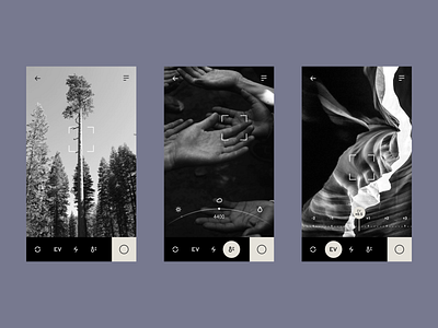 Camera camera clear grid minimal minimalism mobile mobile app design ui ux