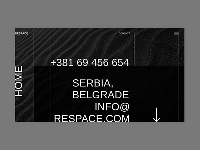 Respace - Contact clean clear grid minimal minimalism ui