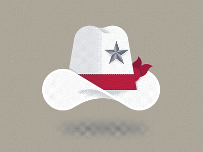 Howdy Ya'll bandana cowboy hat illustration southern star texas texture