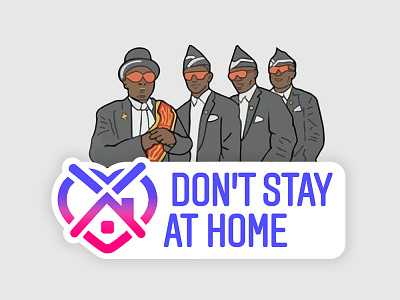 Don't Stay at Home dance fun stay at home sticker sticker instagram vector