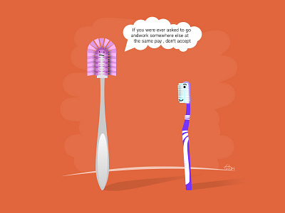 Advice advice illustration illustrator job lavatory toothbrush wc work