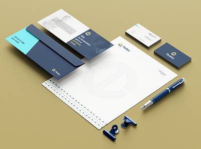 Tedoc Stationery brand identity branding logo design logotype minimal stationery