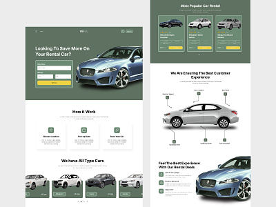 Car Rental - Figma Template automobile automotive dealer inventory landing page listing motor rental service technology ui vehicle web design web page website