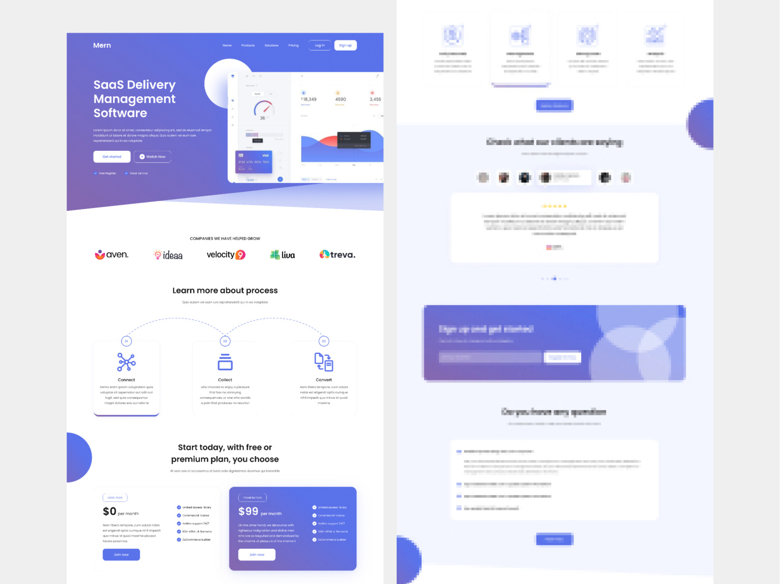 Saas Landing Page Figma Template By Elmous On Dribbble