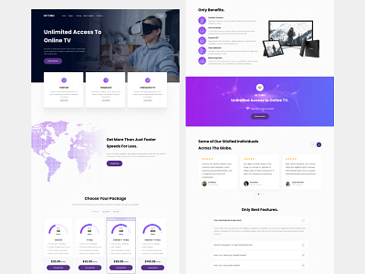 Internet Provider Landing Page