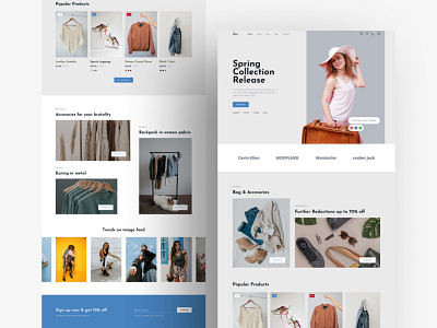 Fashion eCommerce Website Template accessories ads beauty business clothing cosmetic furniture jewelry kids landing page lookbook sale sports store ui web design web page website