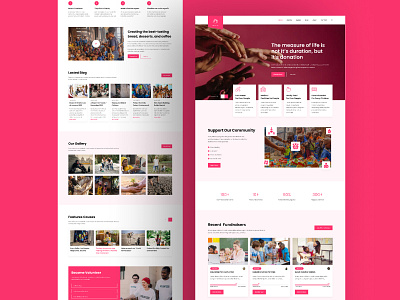 Charity UI Design Templates