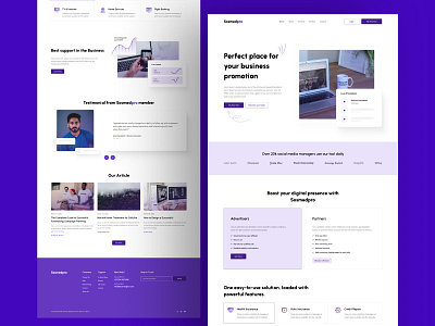 Social Media Landing Page Template