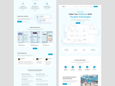 Software Startup UI Template agency application business crm development digital home page hosting it landing page marketing online portfolio saas service technology ui design web design web page website