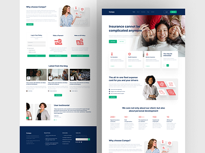 Insurance Figma UI Template assurance broker business car insurance consulting finance financial fintech guarantee health home page investment landing page life insurance money service ui design web design web page website