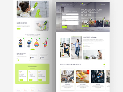Cleaning Service UI Template