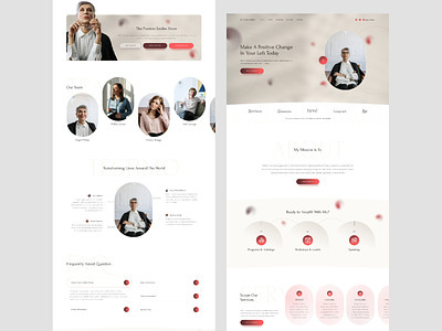 Coach Speaker UI Template Website business coaching consulting course education entrepreneur freelancer inspirational landing page leadership life coach mentor public speaking trainer training ui design web design web page webinar website