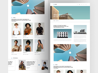 Architecture UI Figma Template Website architect building business construction decoration exterior house interior landing page modern photography portfolio property real estate studio ui design ui inspiration web design web page website