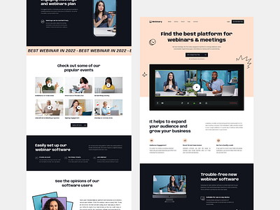 Webinar UI Template Website