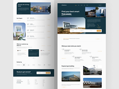 Real Estate UI Template Website apartment brokerage building commercial company home home page design house landing page portfolio property property management real estate agency real estate agent real estate branding realtor realty rental ui design web design