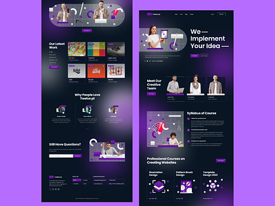 Graphic Design Service UI Template agency creative design inspiration design website freelancer illustration it landing page portfolio product technology ui ui design ui design website ui inspiration ui ux user interface web design web development website