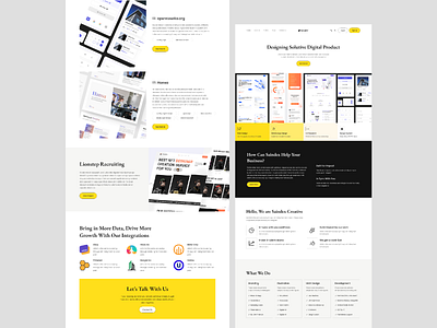 Creative Digital Agency UI Template advertising clean design design inspiration it landing page marketing minimal modern portfolio seo technology ui ui design ui design site ui design website ui inspiration ui ux web design website