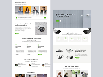 Security & CCTV Service UI Design