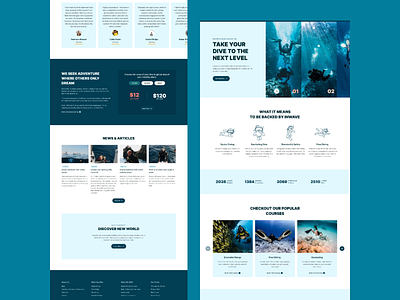 Scuba Diving Web UI Design