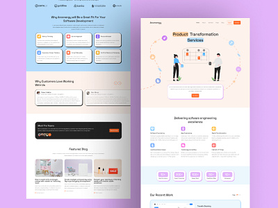 Product Service UI Template Website