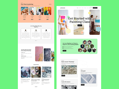 Painting Course Figma Landing Page