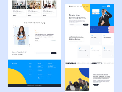 Creative Business Landing Page Figma Template advertising agency branding clean company corporate digital home page marketing modern multipurpose portfolio professional saas technology ui ui design ui inspiration web design website