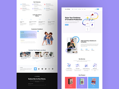 Print On Demand Landing Page Figma Template business company custom merchandise custom printing design inspiration design website digital printing home page design industry on demand merch on demand printing print product screen printing services shopify ui ui design web design website