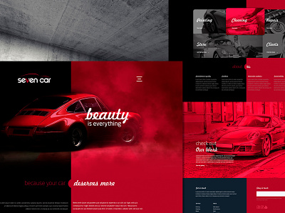 Car Aesthetics - Home Concept car design ui web webdesign