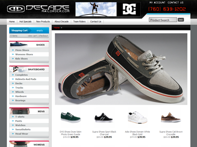 Decade Mailorder Ecommerce decade design ecommerce mailorder store theme website