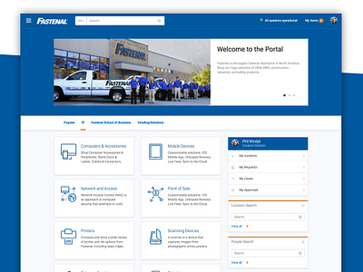 Fastenal Employee Service Portal employee experience employee portal employee service portal fastenal self service portal service portal servicenow servicenow service portal serviceportal