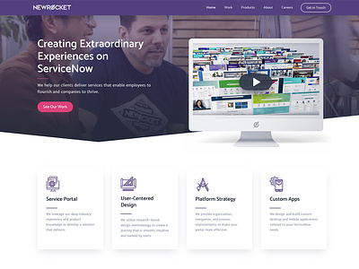 The NewRocket Website! newrocket newrocketinc service portal servicenow ui ux web design webflow website website design