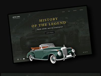 History Of The Legend app art design figma logo minimal type ui ux vector web website