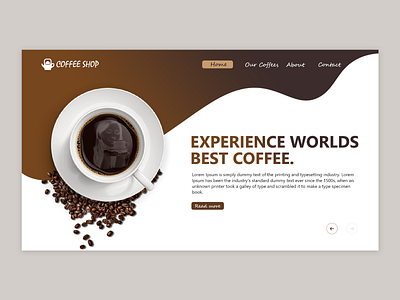 Coffee shop branding coffee coffeeshop colors design illustrator logo ui mockup uidesign