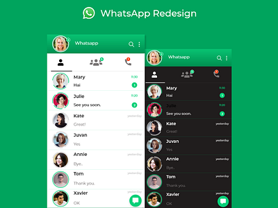 Whatsapp redesign mobile ui ui ux whatsapp whatsapp redesign whatsappux