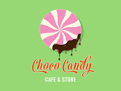 Logo - Candy store branding candy choco chocolate dailyui design flat illustration logo vector