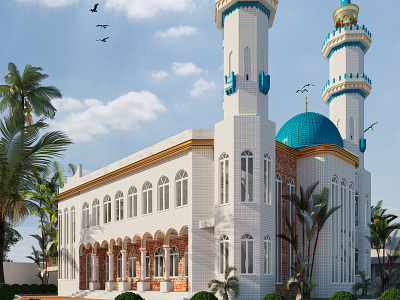 Masjhid 3d 3dsmax architecture branding design illustration mood photo photography photoshop revit typography vray