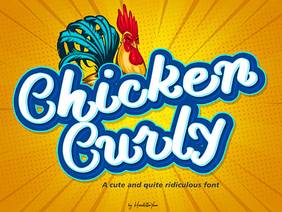 Chicken Curly - display font