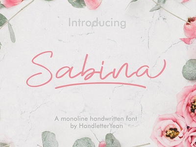 Sabina branding design font font design font family fonts handlettering handwritten illustration monoline script typeface typography vector