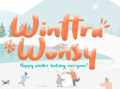 Winttra Wonsy design display display type font font design font family handwritten illustration typeface typography
