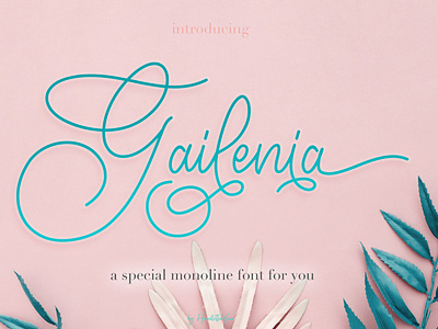 Gailenia - A special monoline font for you