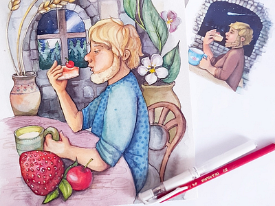 Watercolor illustration childrens book ill illustration