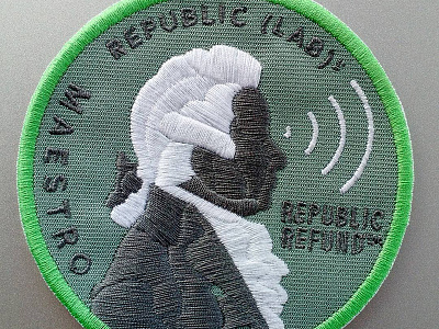 Maestro Patch for Republic Wireless cell cell phone embroidery patch phone republic wireless