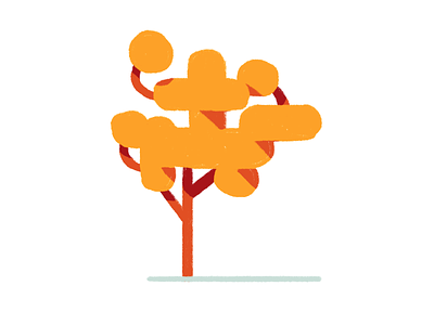 tree illustration tree visual development wip