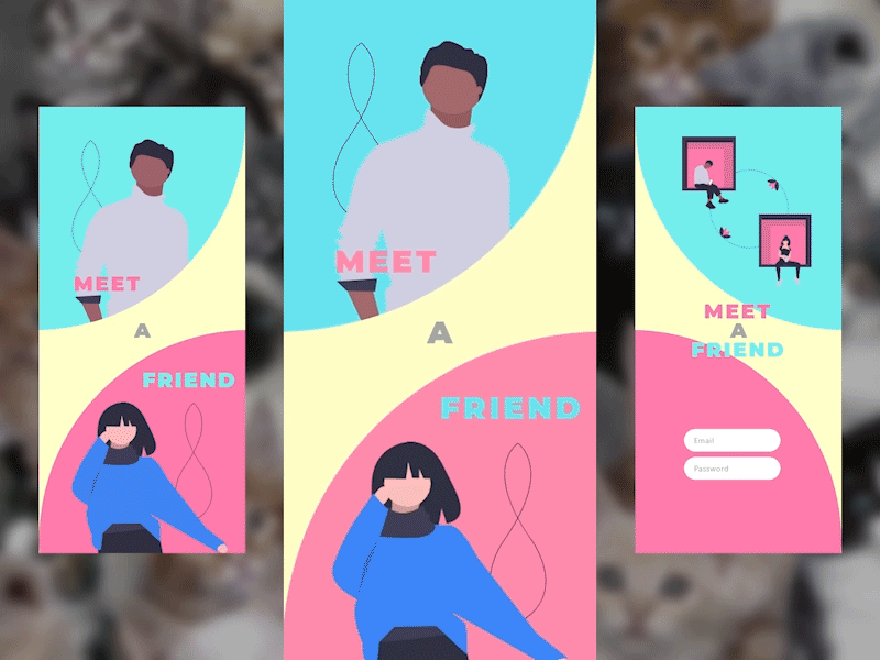 Daily challenge #1 (gif. low res) animation app design illustration minimal ui vector