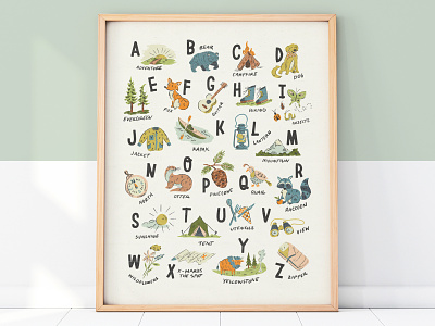 Adventure Alphabet Print