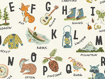 Adventure Alphabet Print Detail